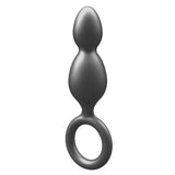 Toyjoy buttocks metallic silicone plug 2 balls weighted toy - peaches and screams
