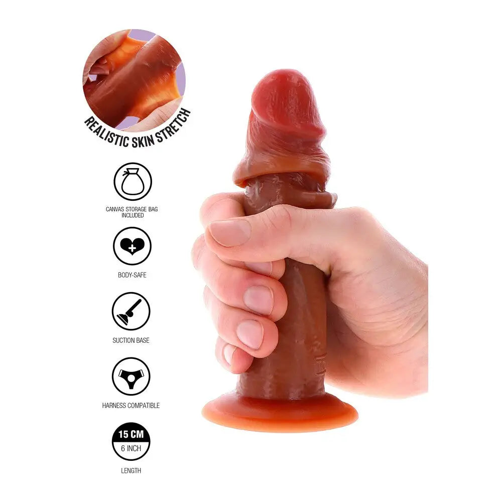 Toyjoy get real silicone sliding foreskin realistic dong - peaches and screams