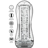 Toyjoy hero big clear blast vacuum stroker with suction - peaches and screams
