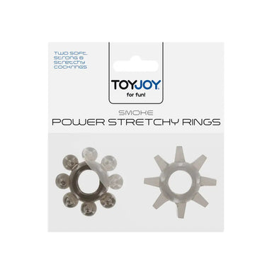 Toyjoy Jelly Grey Power Stretchy Cock Ring - Peaches and Screams