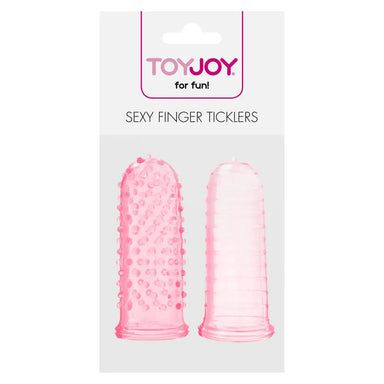 Toyjoy Jelly Pink Finger Ticklers - Peaches and Screams
