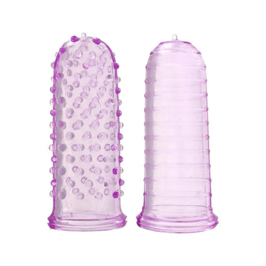 Toyjoy Jelly Purple Finger Ticklers - Peaches and Screams