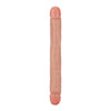 Toyjoy jr. 12 inch double ended dong flesh pink jelly toy - peaches and screams