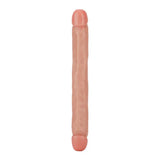 Toyjoy jr. 12 inch double ended dong flesh pink jelly toy - peaches and screams