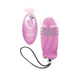 Toyjoy pink silicone rechargeable vibrating egg with remote - peaches and screams