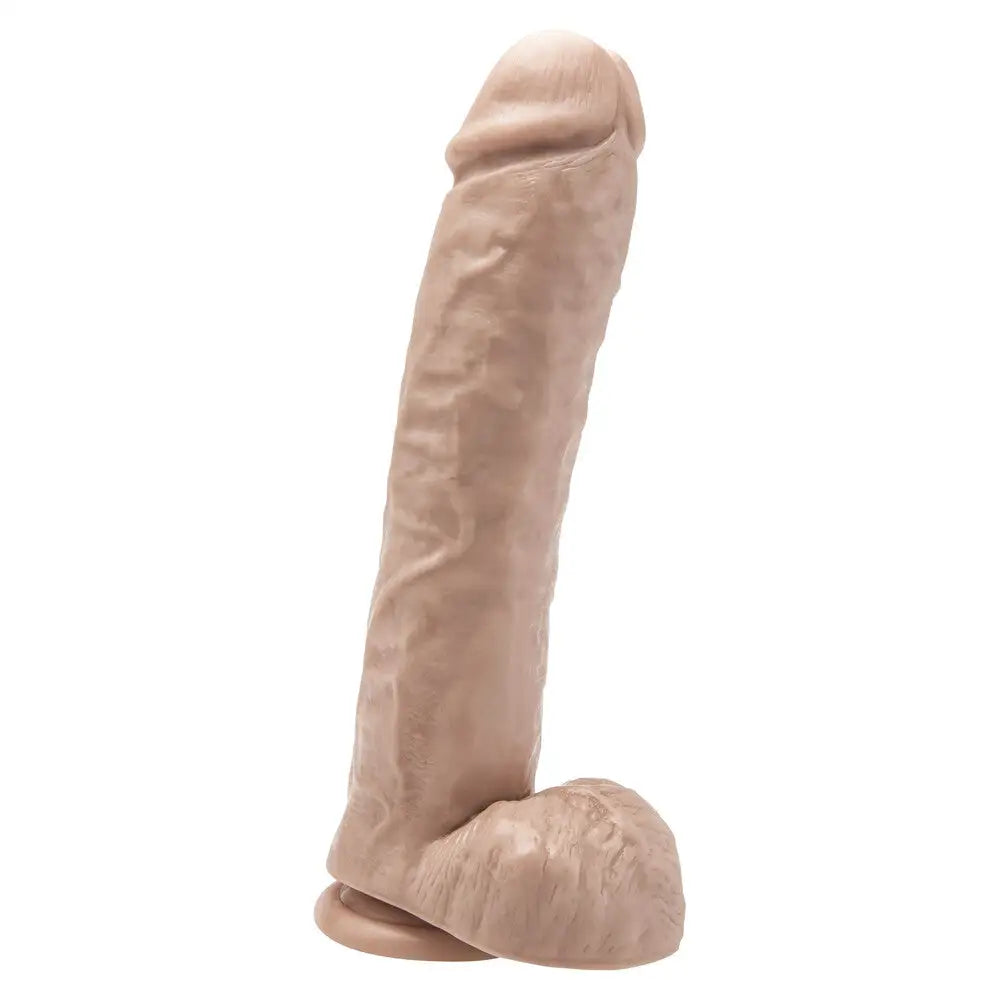 Toyjoy pvc flesh pink 11 inch realistic suction cup dildo - peaches and screams
