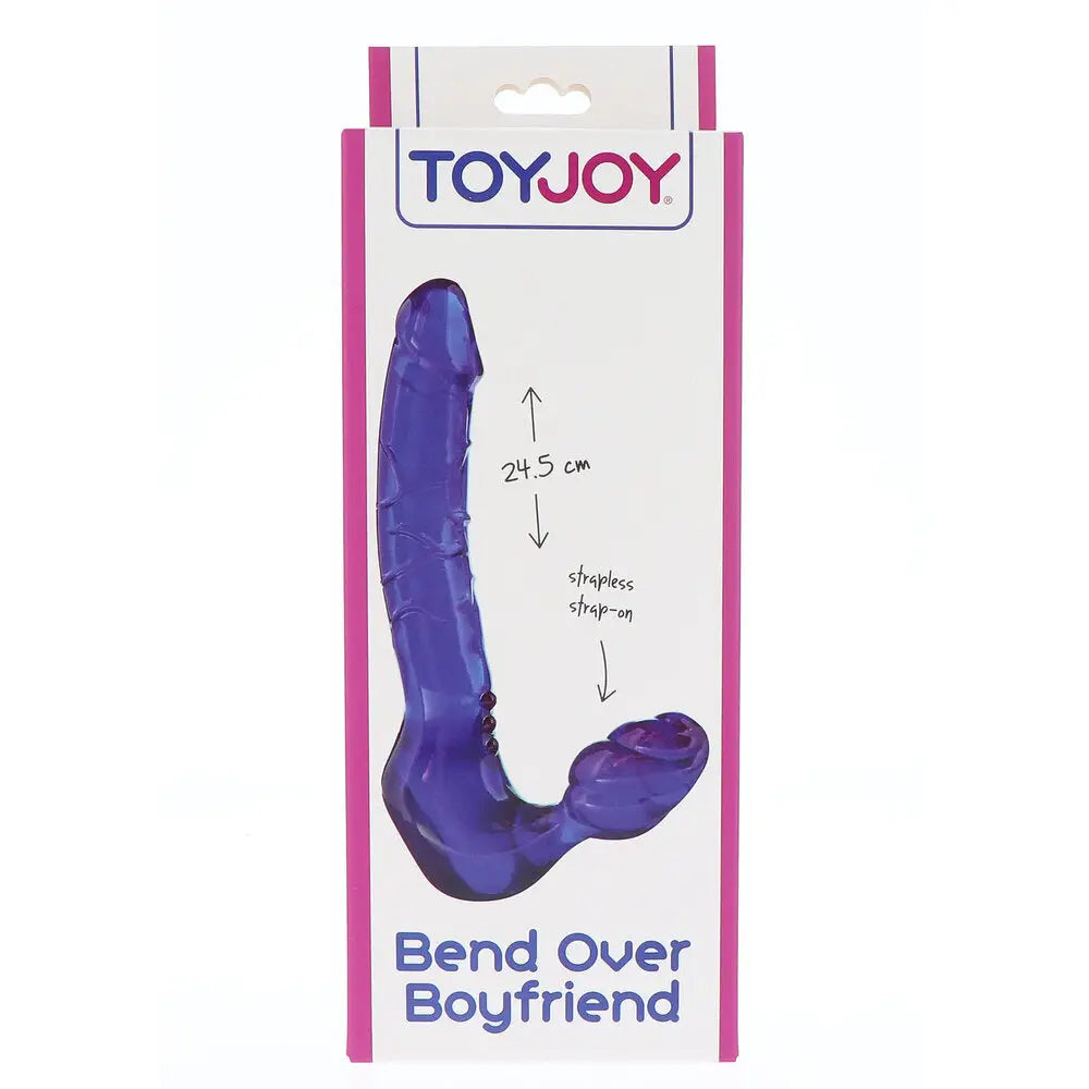 Toyjoy pvc purple strapless strap on dildo 9 inch - peaches and screams