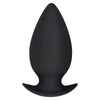 Toyjoy silicone black medium butt plug 4.3 inch sex toy - peaches and screams