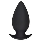 Toyjoy silicone black medium butt plug 4.3 inch sex toy - peaches and screams