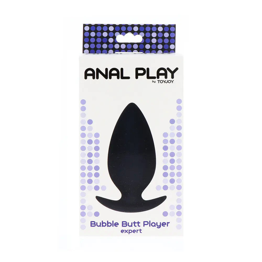 Toyjoy silicone black medium butt plug for beginners - peaches and screams
