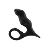 Toyjoy silicone black prostate massager with retrieval loop - peaches and screams