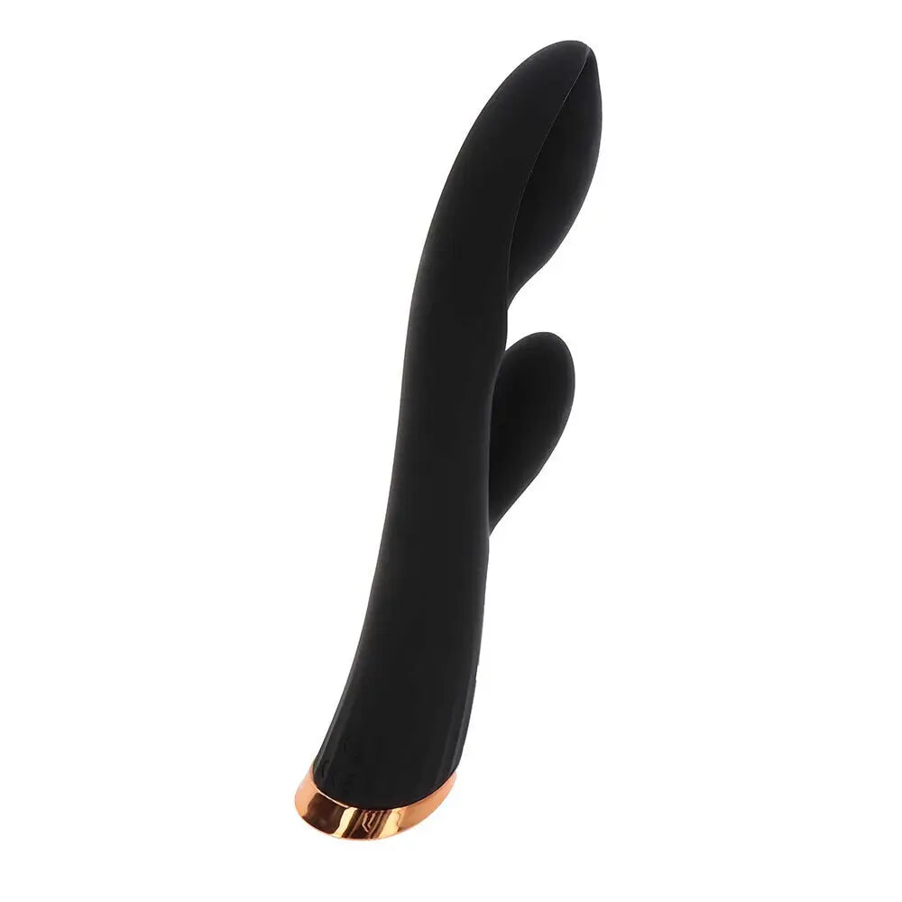Toyjoy silicone black rechargeable rabbit vibrator - peaches and screams