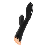 Toyjoy silicone black rechargeable rabbit vibrator - peaches and screams