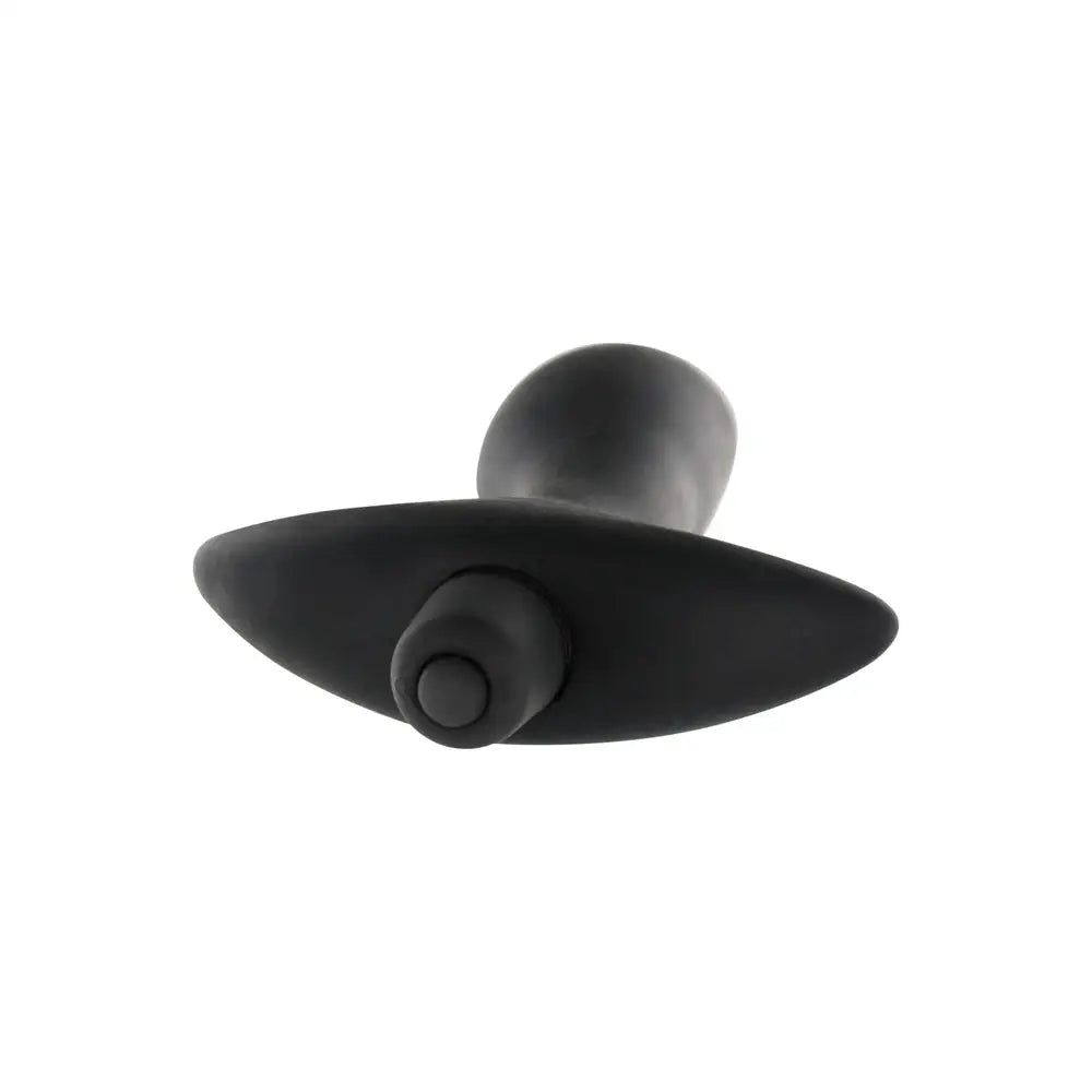 Toyjoy silicone black vibrating medium butt plug for beginners - peaches and screams