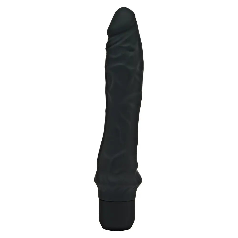 Toyjoy silicone black vibrating realistic dildo 9.8 inch - peaches and screams