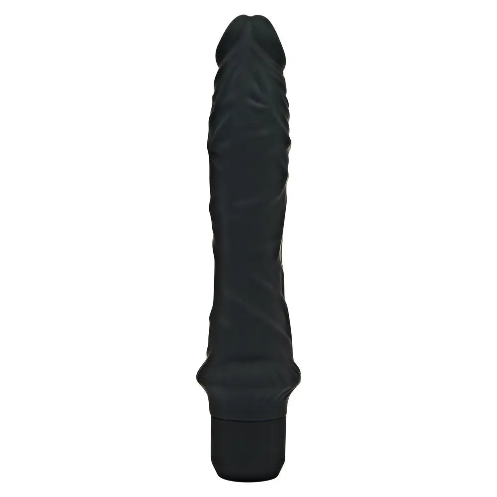 Toyjoy silicone black vibrating realistic dildo 9.8 inch - peaches and screams