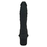 Toyjoy silicone black vibrating realistic dildo 9.8 inch - peaches and screams