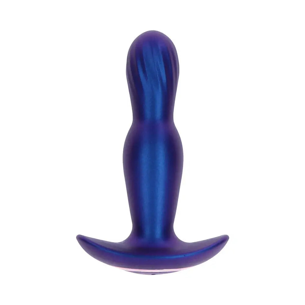 Toyjoy silicone blue inflatable vibrating remote butt plug - peaches and screams