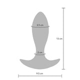 Toyjoy silicone blue remote control vibrating butt plug - peaches and screams