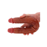 Toyjoy silicone foreskin double dong 18 inches - peaches and screams