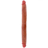 Toyjoy silicone foreskin double dong 18 inches - peaches and screams
