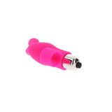 Toyjoy silicone pink bunny mini finger vibrator 4.25 inch - peaches and screams