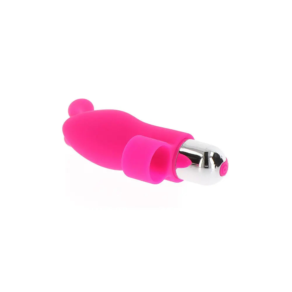 Toyjoy Silicone Pink Rechargeable Finger Vibrator With 10-modes - Peaches and Screams