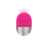 Toyjoy silicone pink rechargeable love egg with remote - peaches and screams