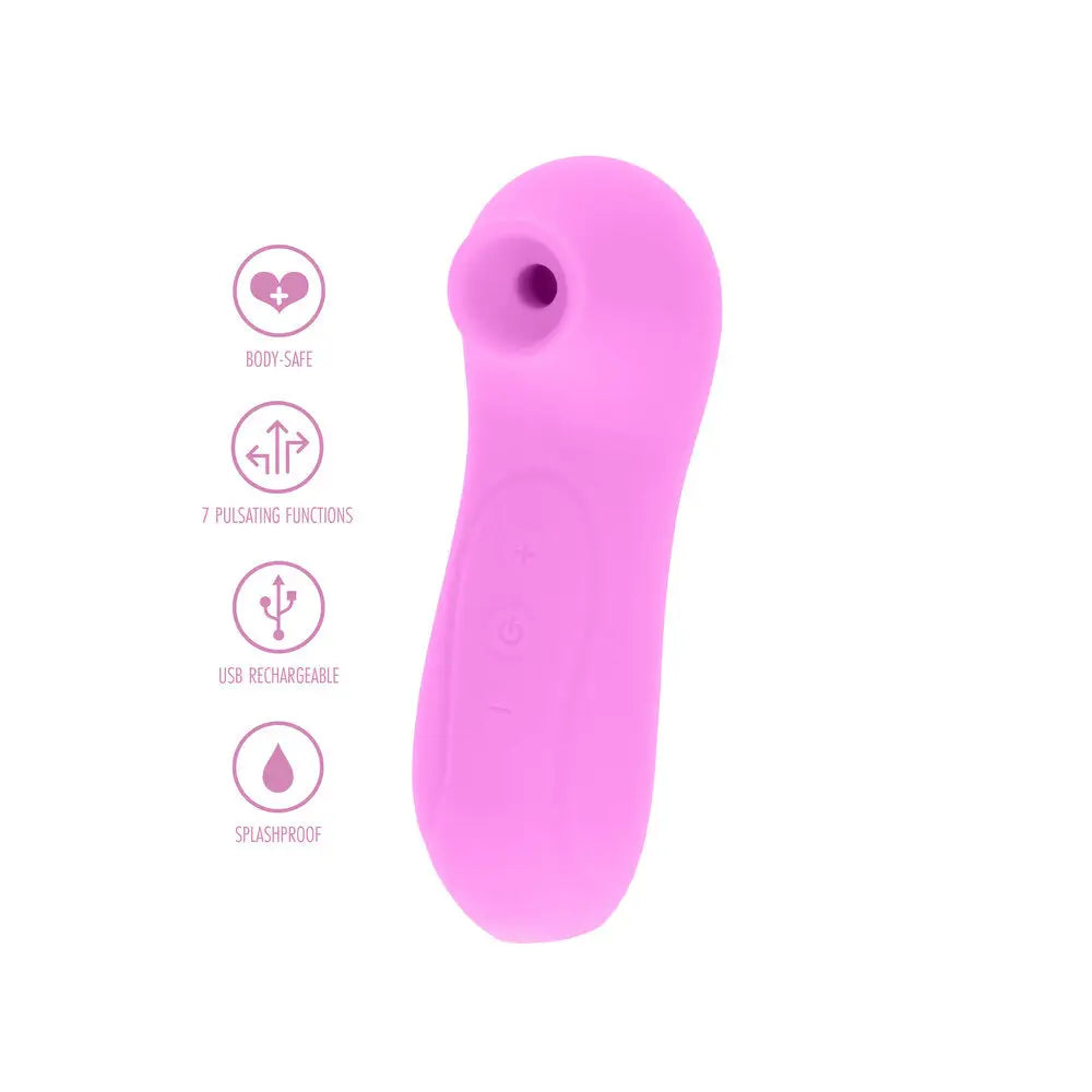 Toyjoy silicone pink rechargeable pulsating vibrator - peaches and screams