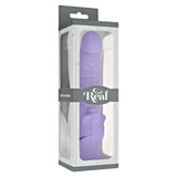 Toyjoy silicone purple realistic vibrator with clit stim - peaches and screams