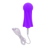 Toyjoy silicone purple rechargeable pulsating vibrator - peaches and screams