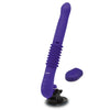 Toyjoy silicone purple rechargeable thrusting vibrator - peaches and screams