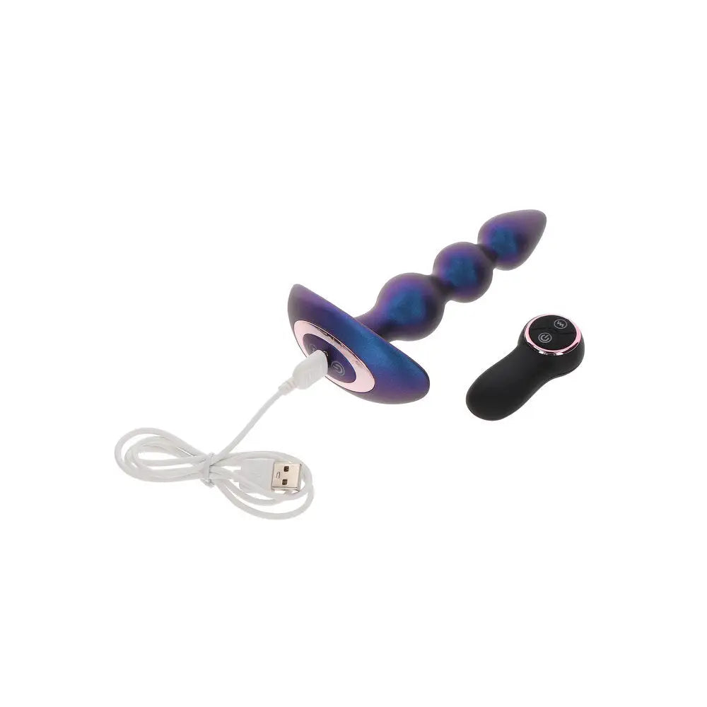 Toyjoy silicone purple rechargeable vibrating butt plug - peaches and screams