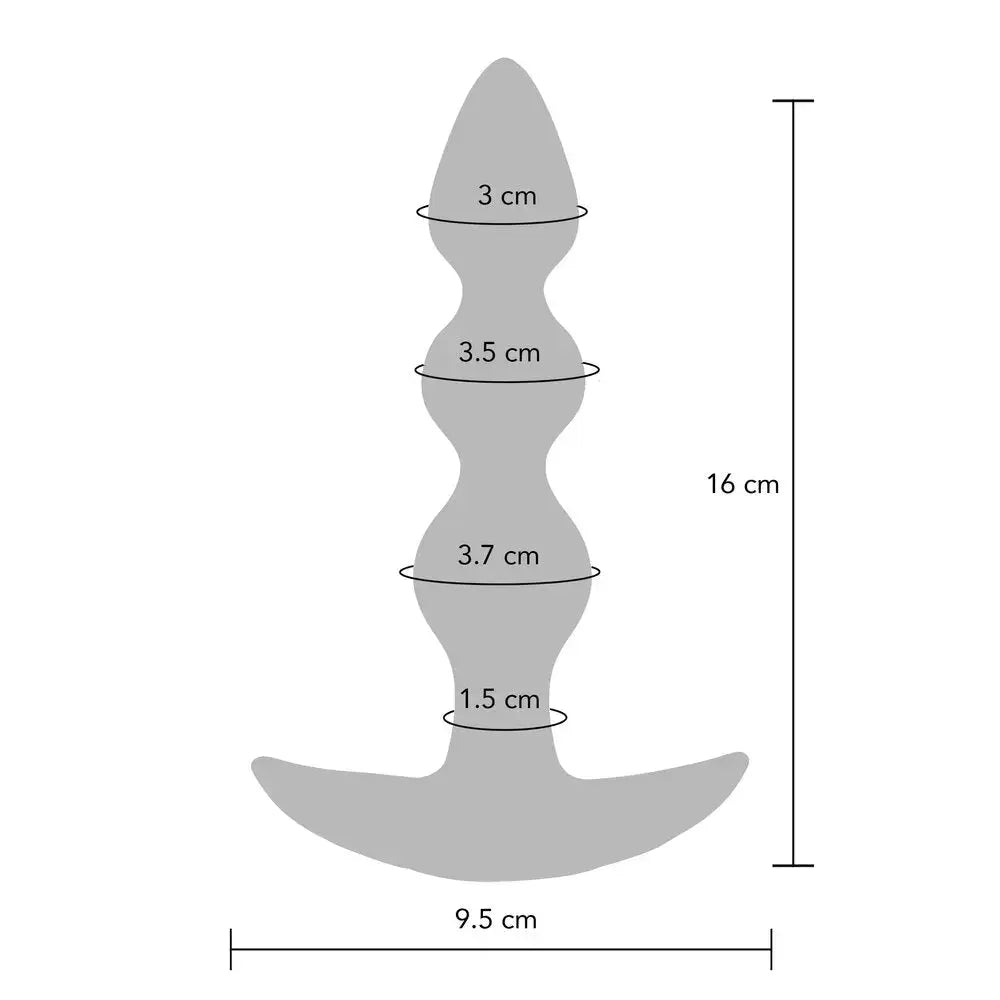 Toyjoy Silicone Purple Rechargeable Vibrating Butt Plug with 7-functions - Peaches and Screams