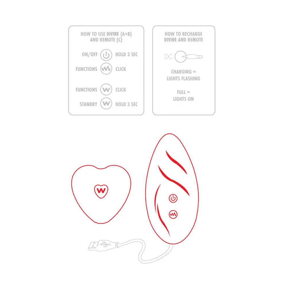 Toyjoy silicone red rechargeable panty vibrator with remote - peaches and screams