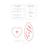 Toyjoy silicone red rechargeable panty vibrator with remote - peaches and screams