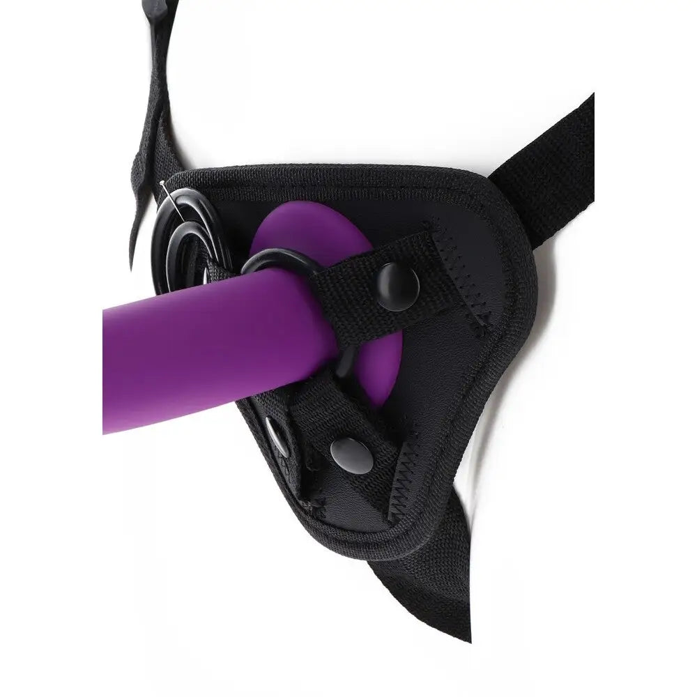 Toyjoy strap on harness with 3 silicone rings for play - peaches and screams