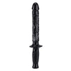 Toyjoy the manhandler 14.5 inch black dildo - peaches and screams