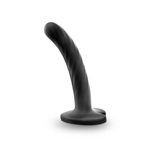 Twist silicone dildo with suction cup small - strap on dildos peaches and screams