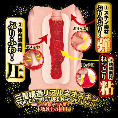 Utensil Race Tanaka Remon Realistic Flesh Pink Pussy Masturbator - Peaches and Screams