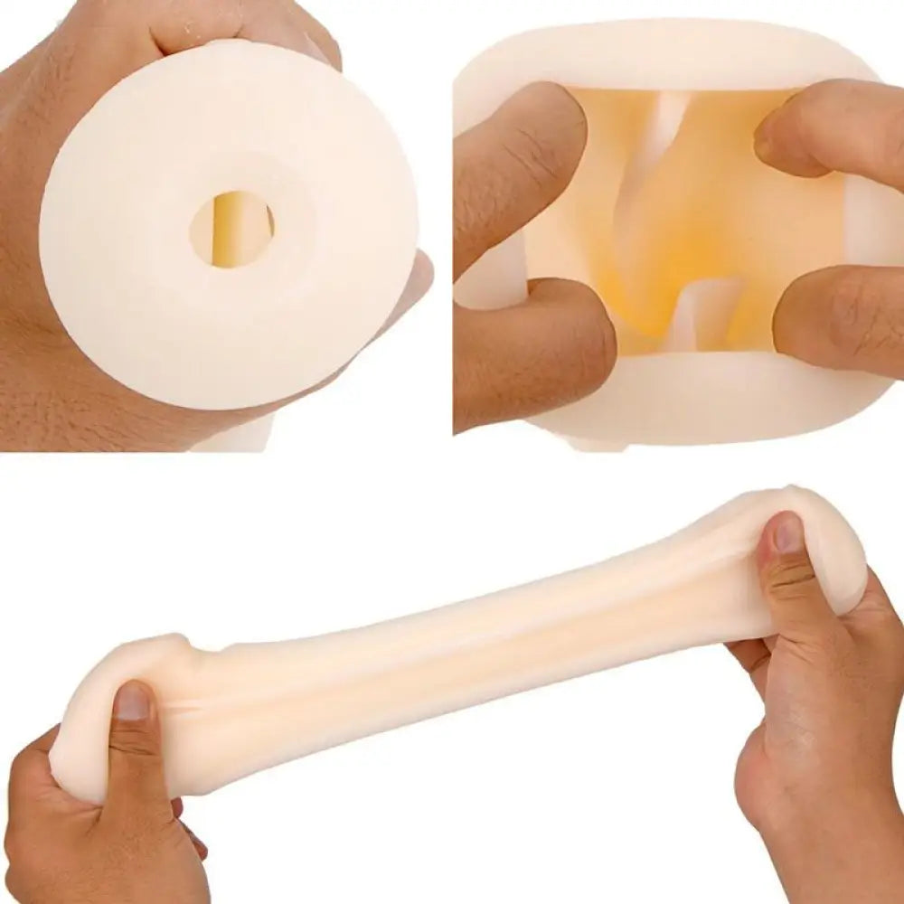Vorze a10 cyclone stretchy texture fleshlight sleeve - peaches and screams
