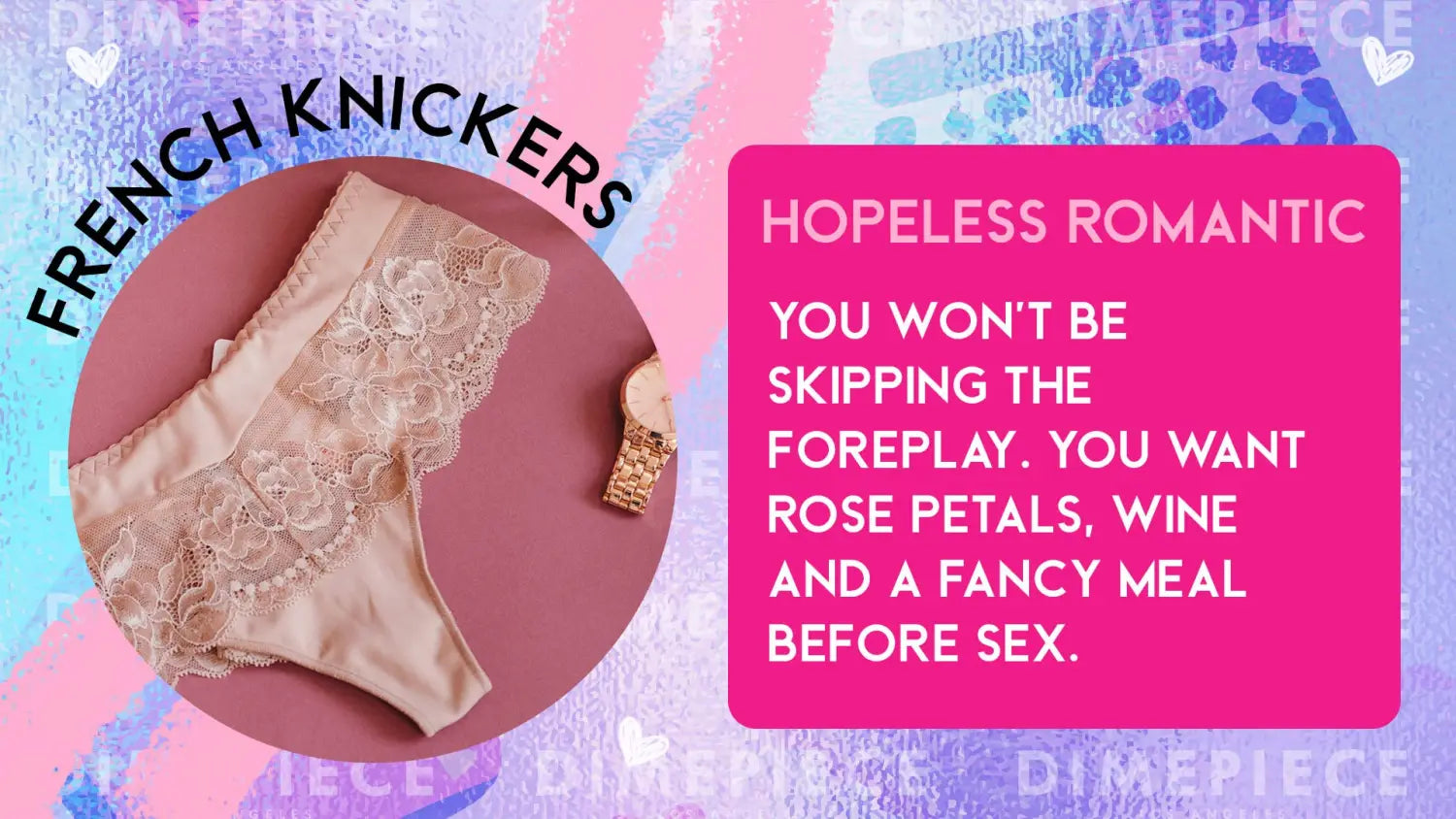 WHAT YOUR KNICKERS SAY ABOUT YOU: INSIGHTS FROM TOP PSYCHOLOGISTS