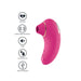 Xocoon Silicone Pink Multi Speed Rechargeable Clitoral Stimulator - Peaches and Screams