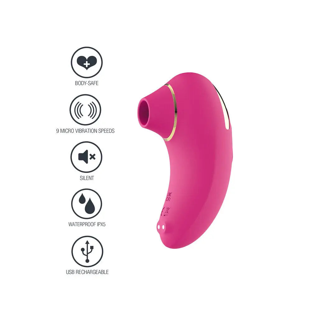 Xocoon silicone pink multi speed rechargeable stimulator - peaches and screams