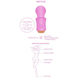 Xocoon silicone purple rechargeable massage wand vibrator - peaches and screams