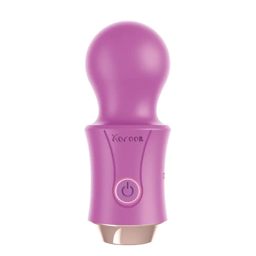 Xocoon silicone purple rechargeable massage wand vibrator - peaches and screams