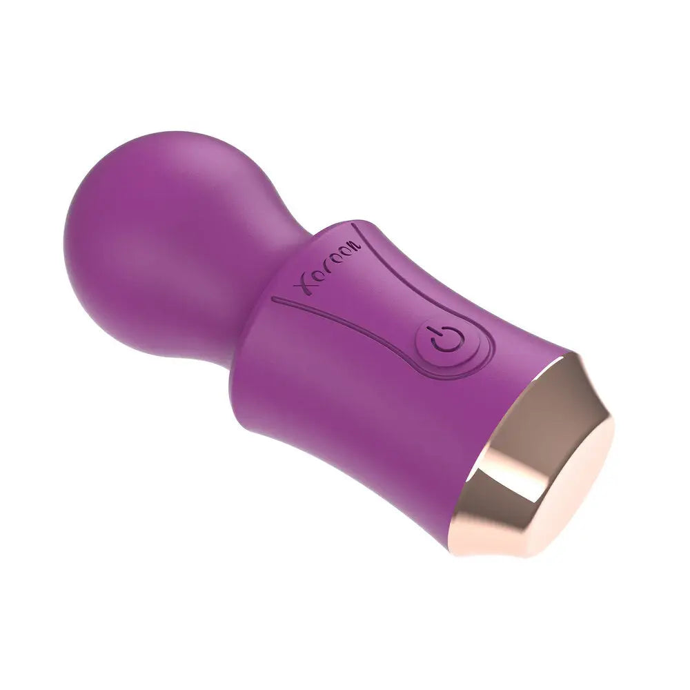 Xocoon silicone purple rechargeable massage wand vibrator - peaches and screams