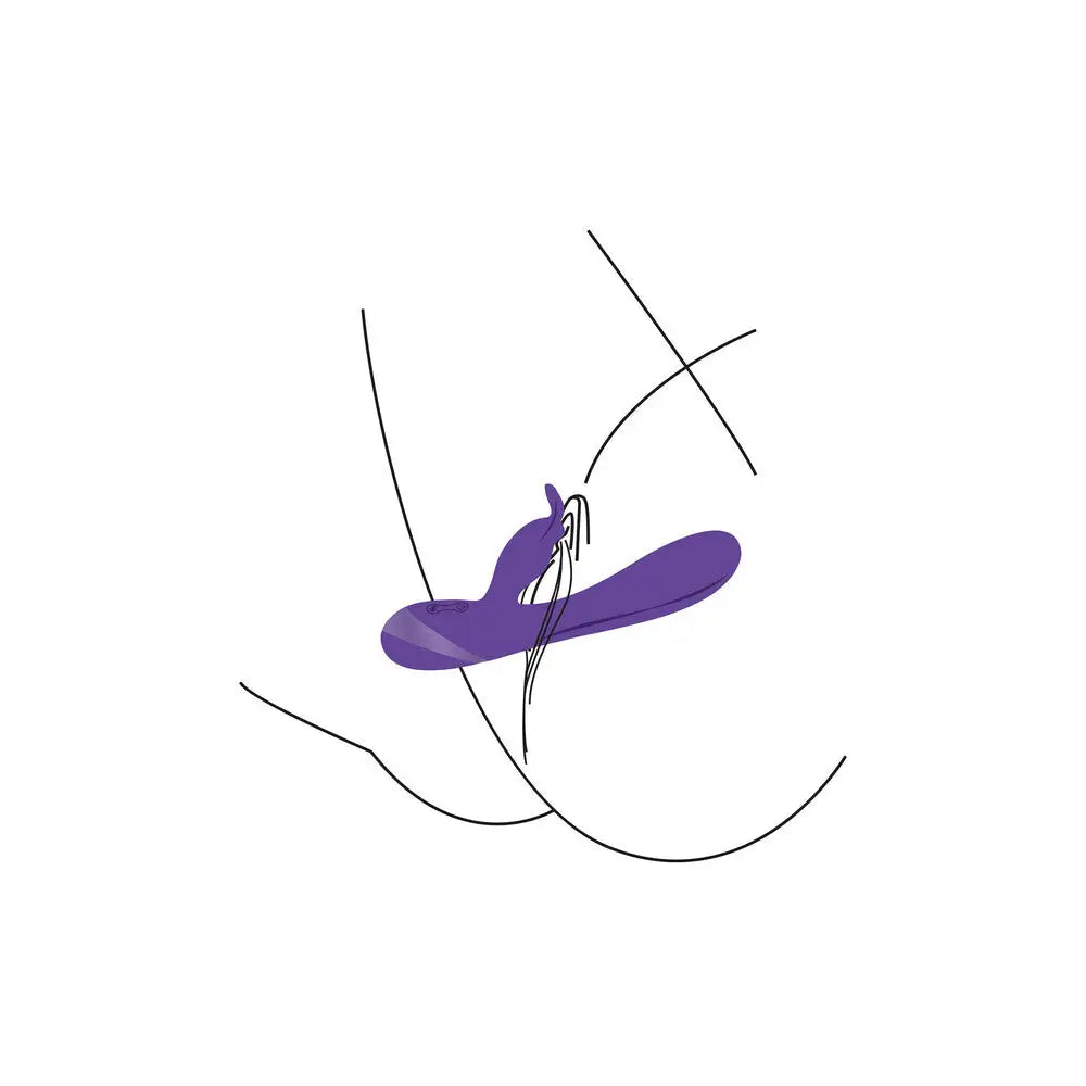 Xocoon unlimited love gspot rabbit vibrator in purple - peaches and screams