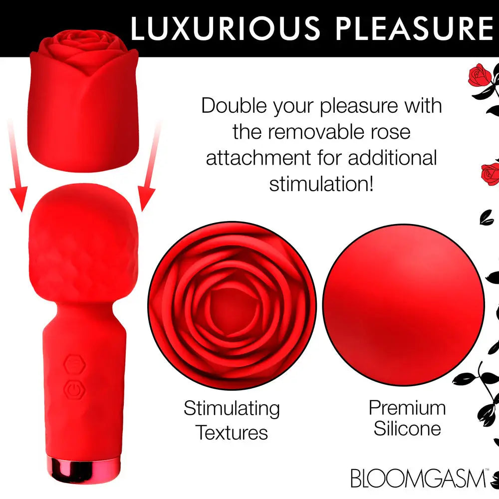 Xr Bloomgasm Petite Mini Wand Rose Sex Toy - Peaches and Screams