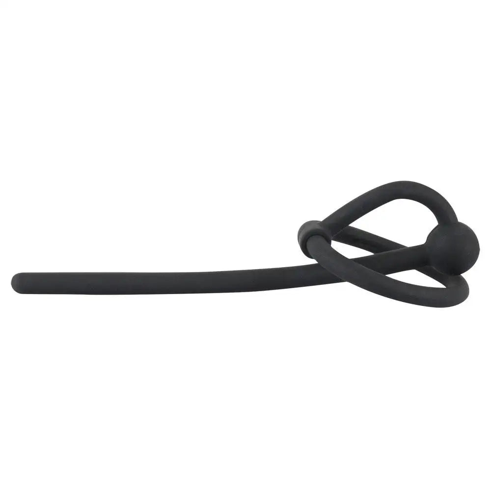 You2toys 4.5 inch silicone hollow dilator with stopper ball - peaches and screams